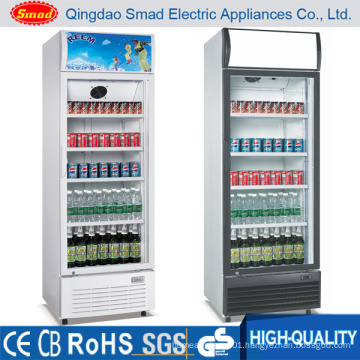 Supermarket Glass Door Display Refrigerator Showcase